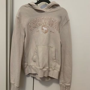 Abercrombie Girls Cream Hoodie
